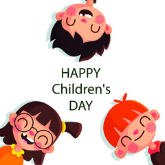 Creative Children's day vector design template