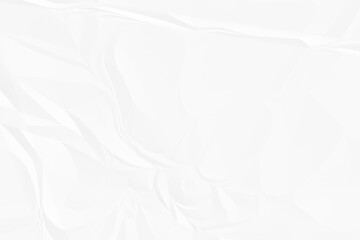 Fototapeta premium crumpled white paper background close up