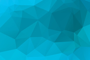Blue vivid geometric polygonal abstract design background template