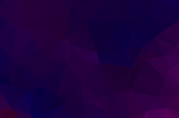 Fototapeta premium Blue vivid geometric polygonal abstract design background template