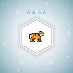 tiger_  vector icons modern
