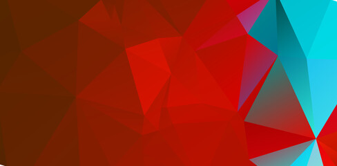 Abstract Gradient Red Geometric Background