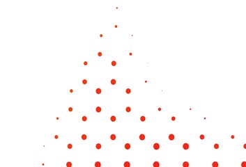 Light red vector template with circles.