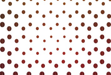 Light green, red vector background with bubbles.