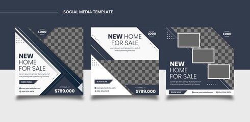Real estate social media post templates