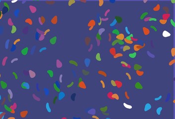 Light Multicolor, Rainbow vector backdrop with abstract shapes.