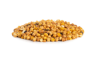 Roasted Chickpea or Dry Gram on White Background