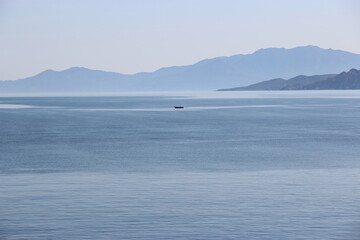 Ligne d'horizon sur la mer Corse.
