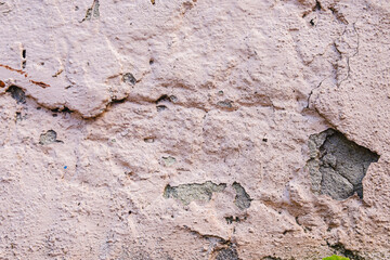 Old dirty destroyed concrete surface. background texture. Horizontal