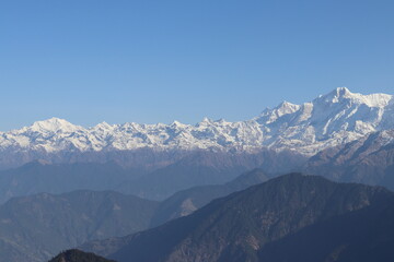 Fototapeta na wymiar Mountains of Uttarakhand 
