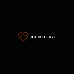 Template Logo Love Icon with variation object | Double