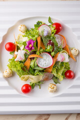 delicious spring and summer vegetable salad