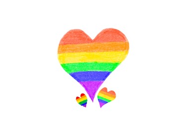 Rainbow stripe which is the symbol of lgbtq+ community.