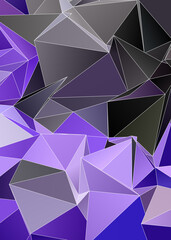 Obraz premium 3d Triangles, abstract background. Design wallpaper.
