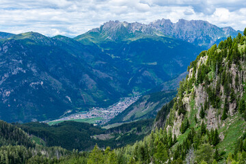 Fototapeta na wymiar Italy, Trentino, Lagorai, Predazzo - 19 July 2020 - Wonderful landscape seen from the Lagorai