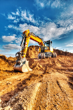 Bagger Hochformat