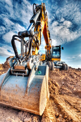 Bagger Hochformat