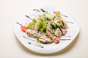 Turkey salad and vegetables