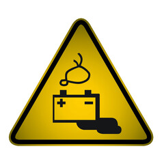 Warning battery charging in progress