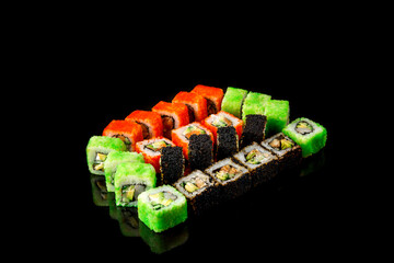fresh fish sushi set. Japanese food