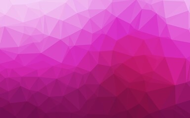 Light Pink vector shining triangular pattern.