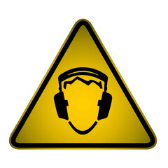 ear protection warning sign
