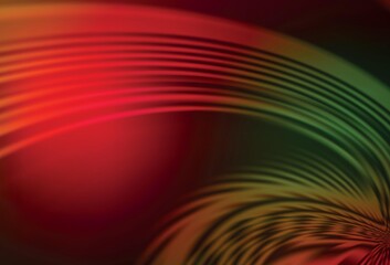 Dark Green, Red vector blurred bright pattern.