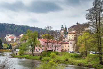 Obraz premium View of Loket city, Czech republic