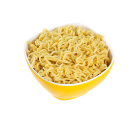 Plain Maggi Noodles, Instant Masala Maggi Isolated on White Background