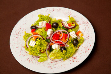 Salad with cheese in Georgian