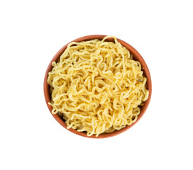 Plain Maggi Noodles, Instant Masala Maggi Isolated on White Background