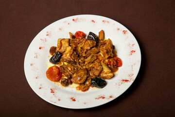 Meat with vegetables in Georgian