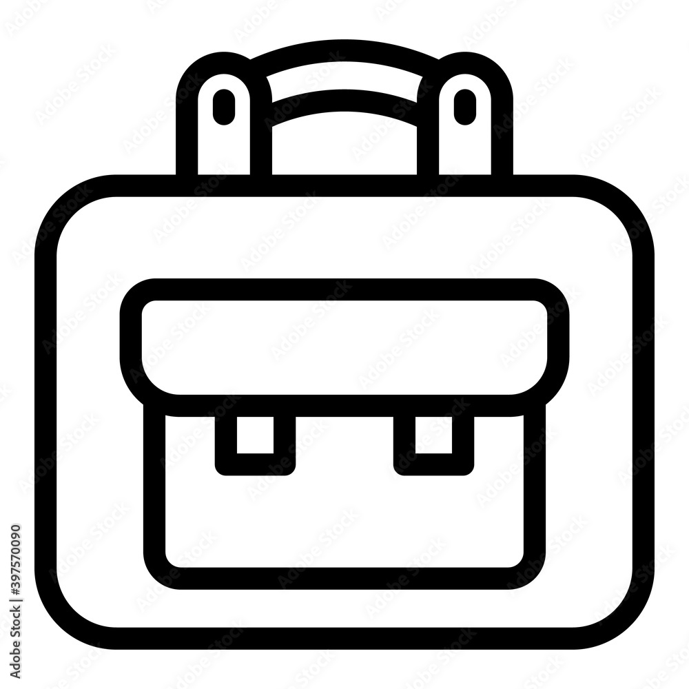 Aufkleber briefcase icon. outline briefcase vector icon for web design isolated on white background