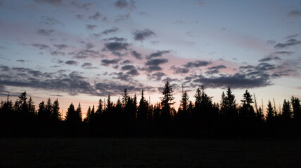 Obraz premium sunset in the mountains