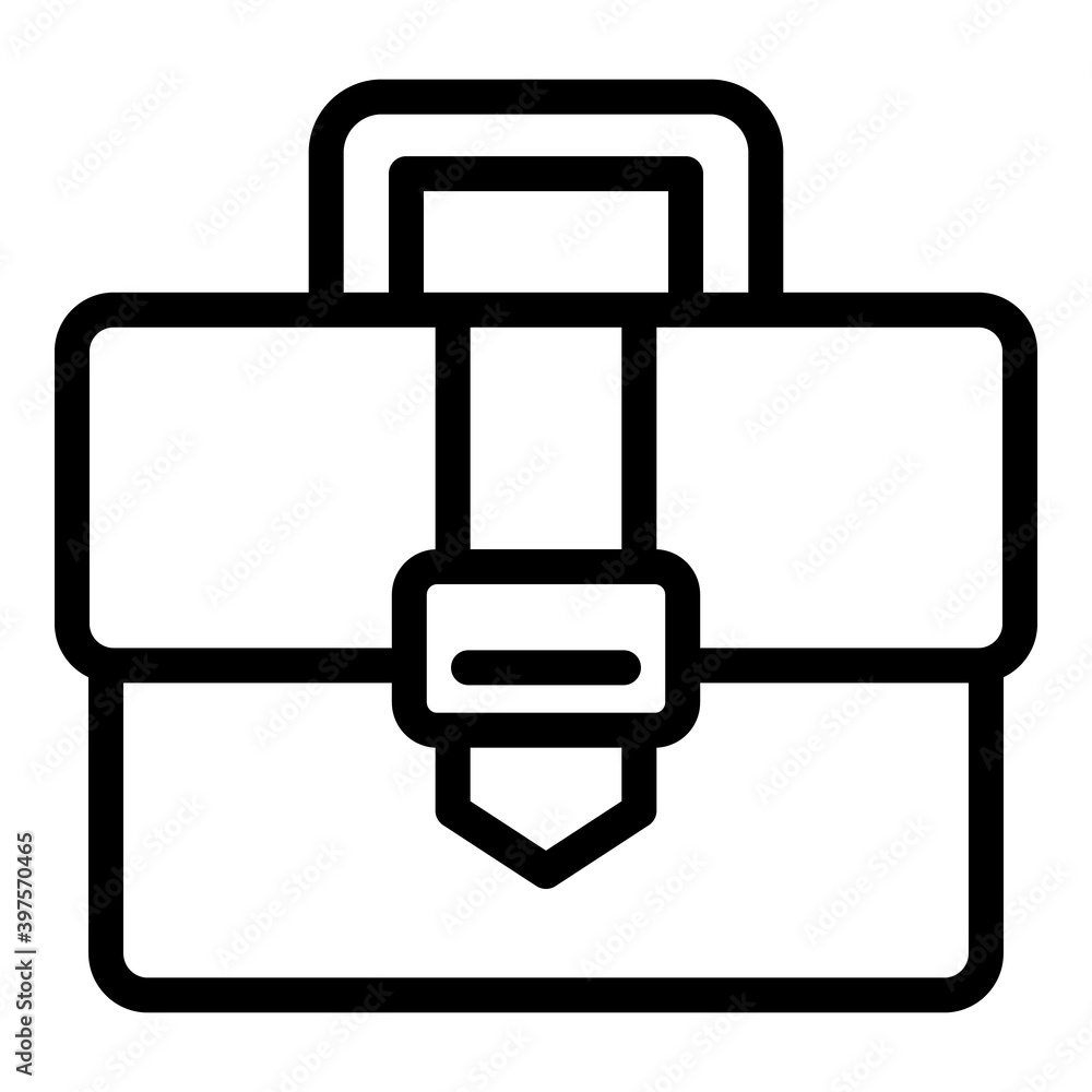 Poster project briefcase icon. outline project briefcase vector icon for web design isolated on white backg