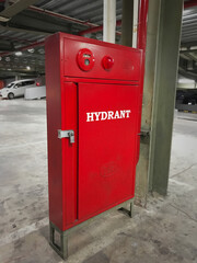 Hydrant box in praking lot
