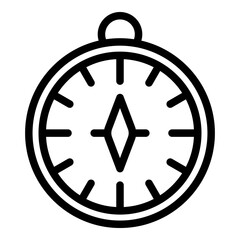 Compass opportunity icon. Outline compass opportunity vector icon for web design isolated on white background