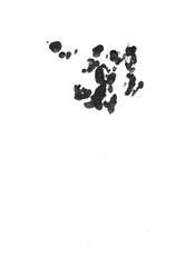 abstract black and white acrylic