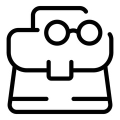 Office opportunity icon. Outline office opportunity vector icon for web design isolated on white background
