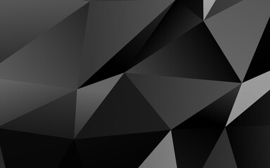 Obraz premium Dark Silver, Gray vector blurry triangle pattern.