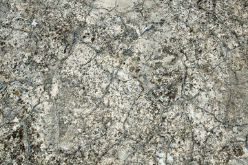 Gray texture of old stone. Close-up
