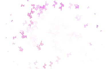 Light Pink, Red vector elegant template with branches.