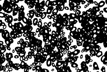 Black and white vector texture with disks.