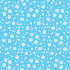 Vector seamless pattern. Endless background.  Cute blue  dotted texture.