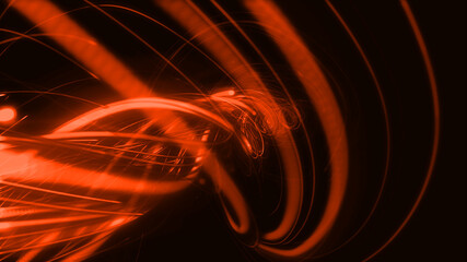 Glowing Lines Particles Flow Multi color strings, Rays Backdrop illustration background.