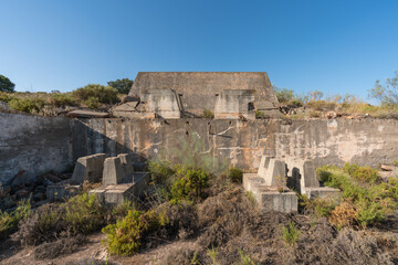 Construction in an abandoned mining complex in southern Spain