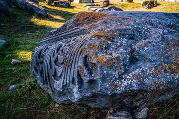 Aizanoi antique Roman city. Zeus temple. Cavdarhisar, Kutahya, Turkey.