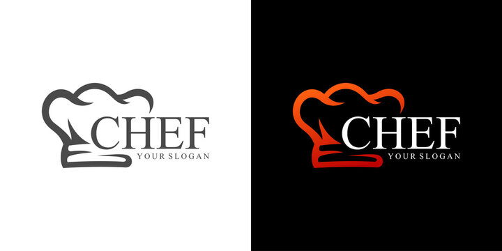 Kitchen Chef Logo Design Vector Template
