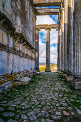 Aizanoi antique Roman city. Zeus temple. Cavdarhisar, Kutahya, Turkey.