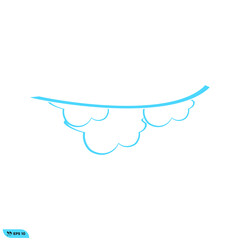 Icon vector graphic of Cloud Blue